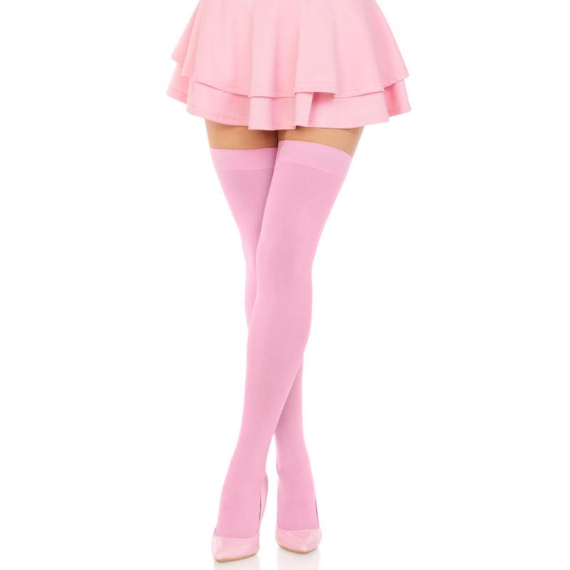 LEG AVENUE COXAS NYLON ROSA