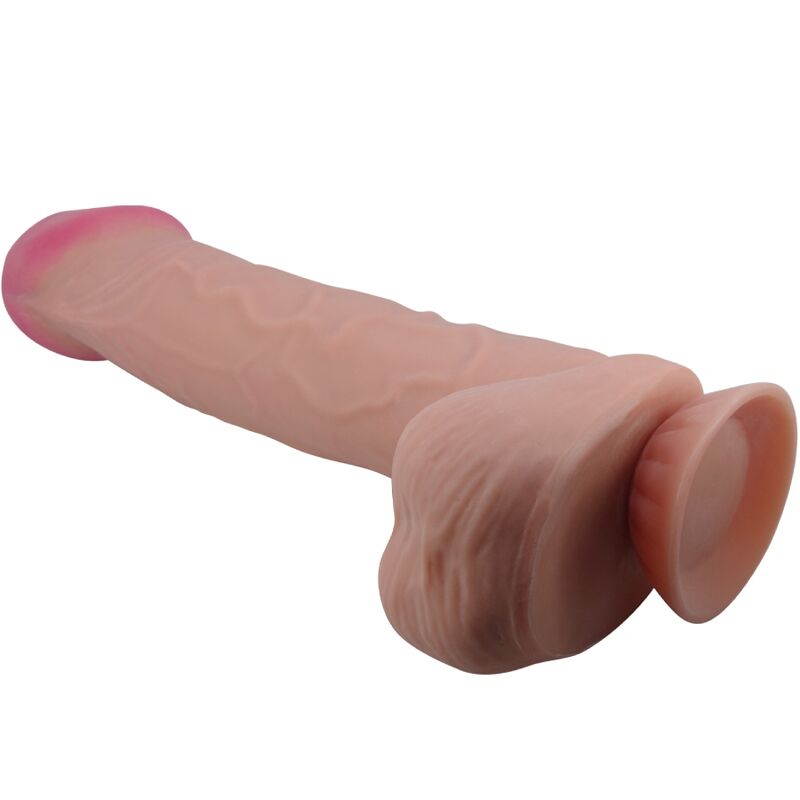 PRETTY LOVE SeRIE SLIDING SKIN DILDO REALiSTICO COM VENTOSA DESLIZANTE PELE MARROM 26 CM