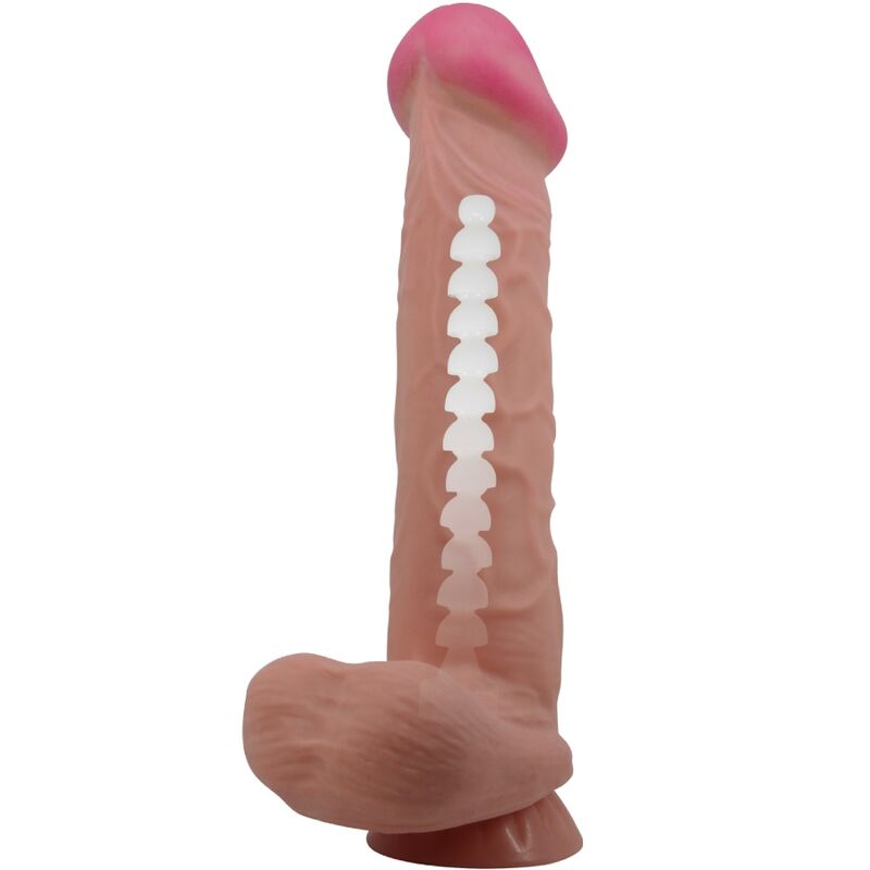 PRETTY LOVE SeRIE SLIDING SKIN DILDO REALiSTICO COM VENTOSA DESLIZANTE PELE MARROM 26 CM