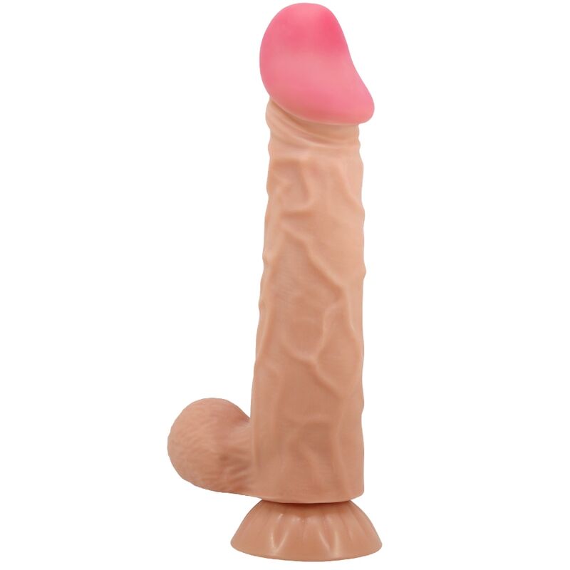 PRETTY LOVE SeRIE SLIDING SKIN DILDO REALiSTICO COM VENTOSA DESLIZANTE PELE 24 CM