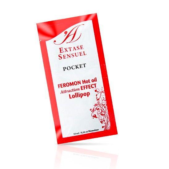 EXTASE SENSUAL oLEO DE MASSAGEM COM FEROMONAS DE EFEITO CALOR PIRULITO 10 ML