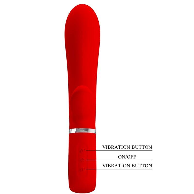 PRETTY LOVE VIBRADOR MULTIFUNO G SPOT THOMAS VERMELHO