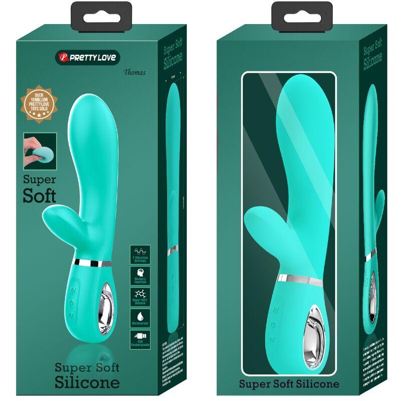 PRETTY LOVE VIBRADOR MULTIFUNO G SPOT THOMAS AQUA VERDE