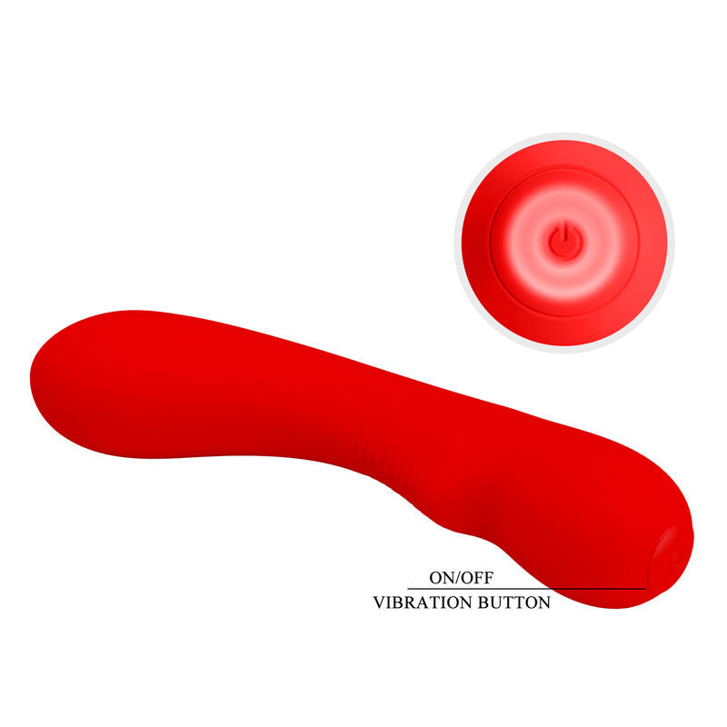 PRETTY LOVE VIBRADOR RECARREGVEL PRESCOTT VERMELHO