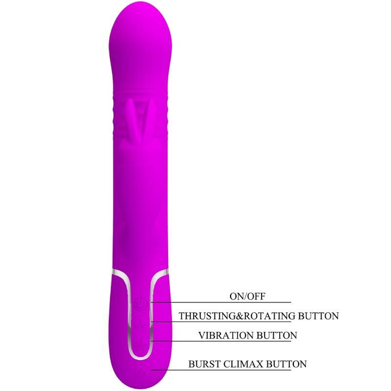 PRETTY LOVE COALE COELHO VIBRADOR PeROLAS VIOLETA