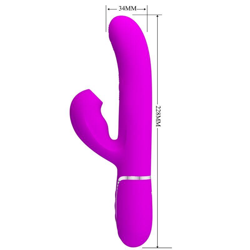 PRETTY LOVE PERLITA MULTIFUNO 3 EM 1 VIBRADOR G SPOT VIOLETA