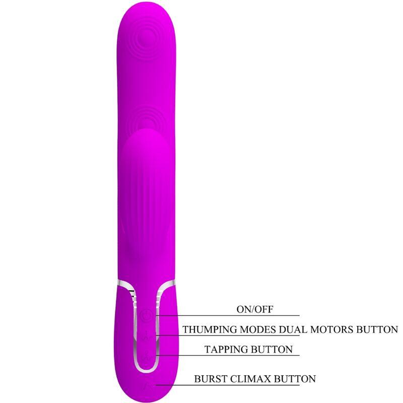 PRETTY LOVE PERLITA MULTIFUNO 3 EM 1 VIBRADOR G SPOT VIOLETA