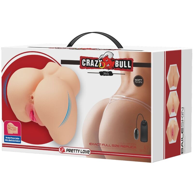 CRAZY BULL VIBRADOR REALISTA DE VAGINA E NUS MILA