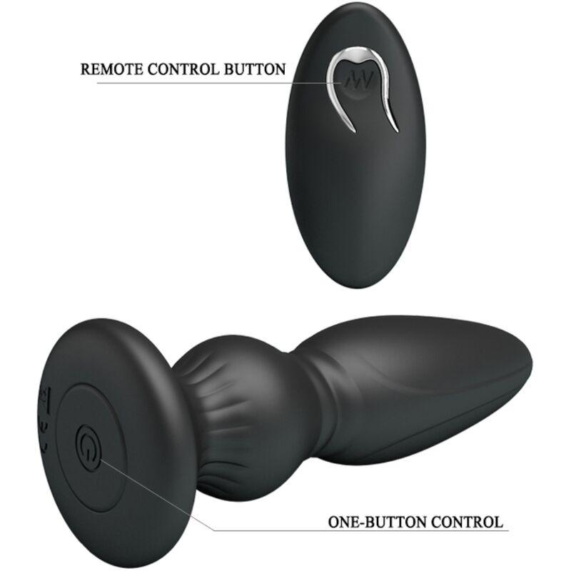 MR PLAY PLUGUE ANAL DE CONTROLE REMOTO VIBRADOR PODEROSO PRETO