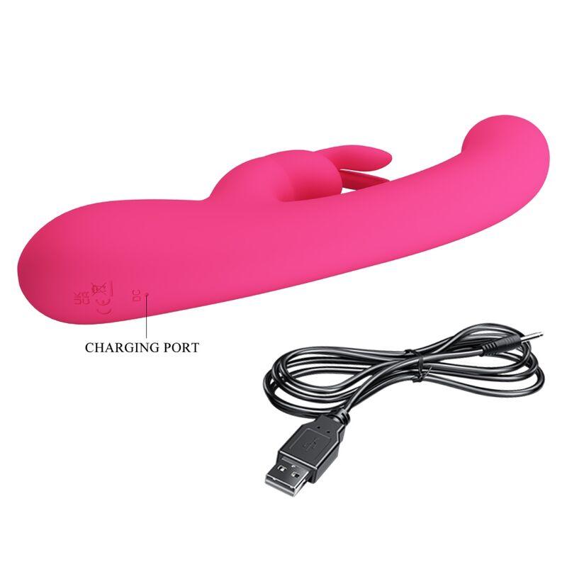 PRETTY LOVE VIBRADOR DE COELHO LAMAR E PONTO G ROSA