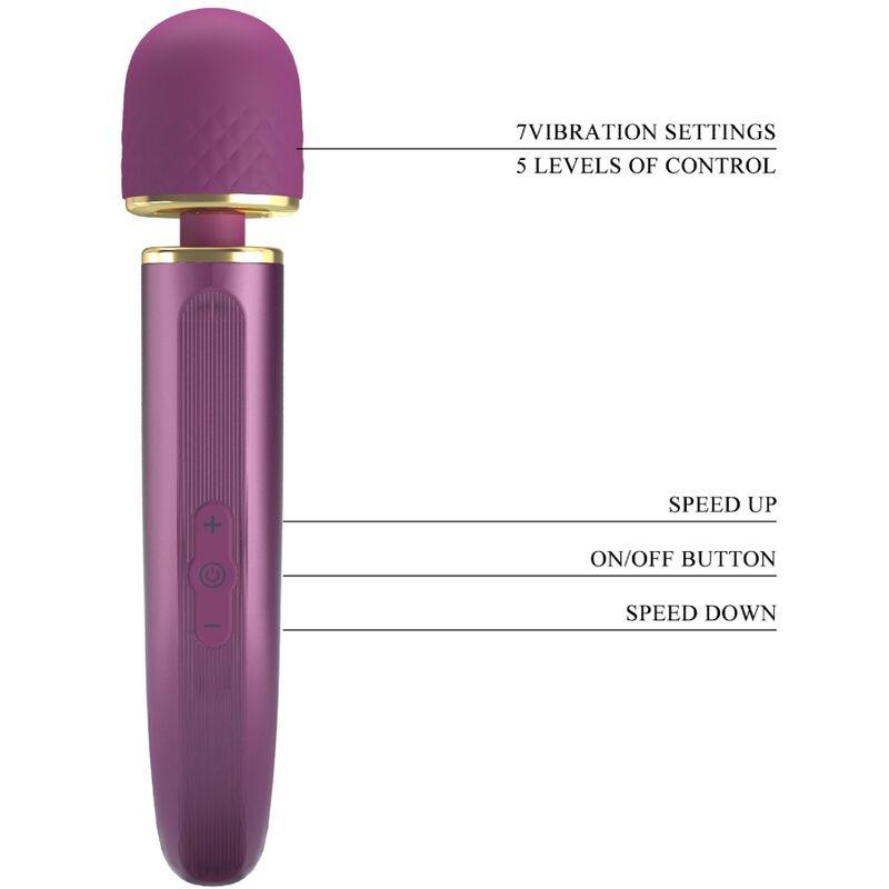 PRETTY LOVE MASSAGER 7 MODOS DE VIBRAO ROXO