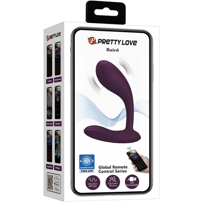 PRETTY LOVE BAIRD G SPOT 12 VIBRACoES RECARREGaVEL LILA APP