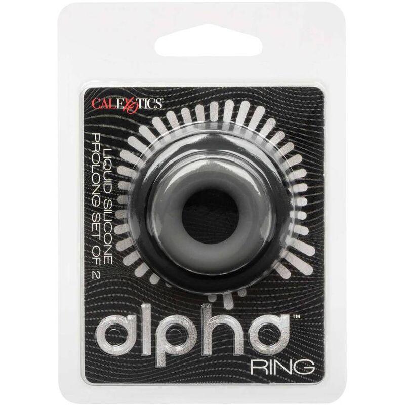 CALIFORNIA EXOTICS ALPHA CONJUNTO PROLONG DE 2 ANeIS CINZA