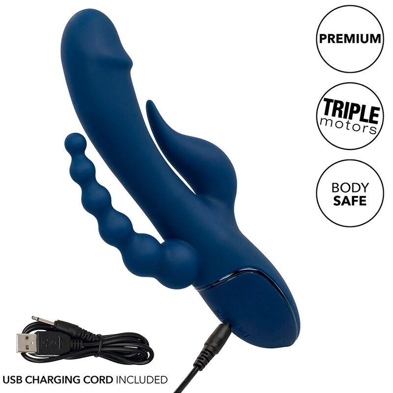 CALIFORNIA EXOTICS VIBRADOR TRIPLO ORGASM AZUL