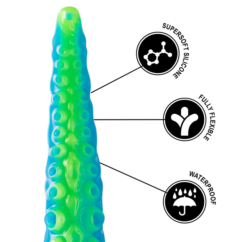 EPIC SCYLLA FLUORESCENTE FINO TENTCULO DILDO TAMANHO GRANDE