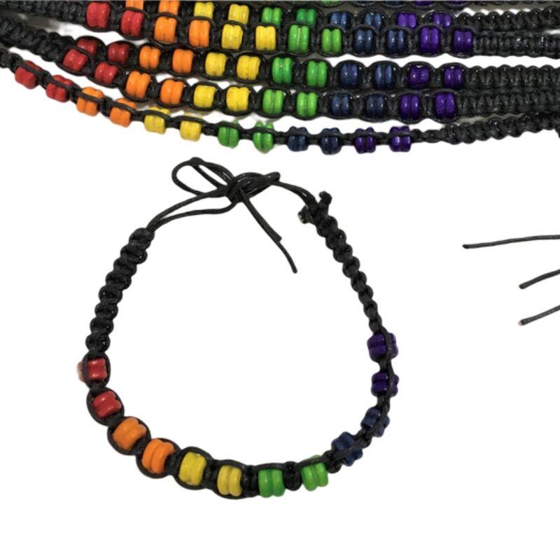 PRIDE BRACELET BEADS LGBT FLAG