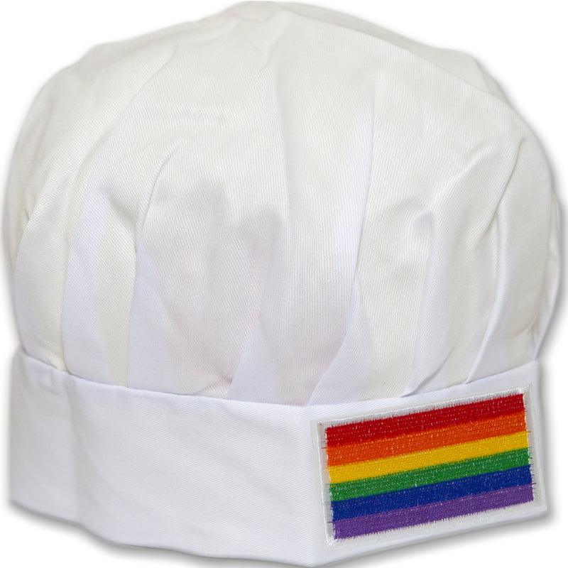 ORGULHO CHAPeU DE COZINHEIRO DE BANDEIRA LGBT COM BANDEIRA LGBT