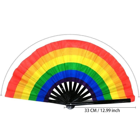 PRIDE LGTB HAND CRAFTED LARGE FAN