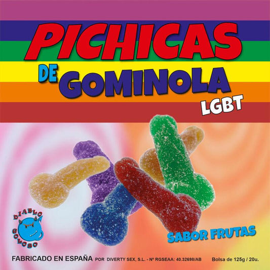 PRIDE FRUTAS DE PeNIS GOMA COM ACuCAR LGBT