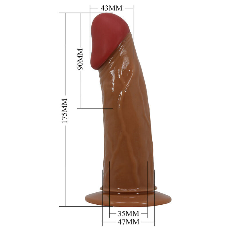 PRETTY LOVE CUECAS DE ARNeS STARKS DILDO VIBRAO MULTI VELOCIDADE 175 CM CASTANHO CLARO