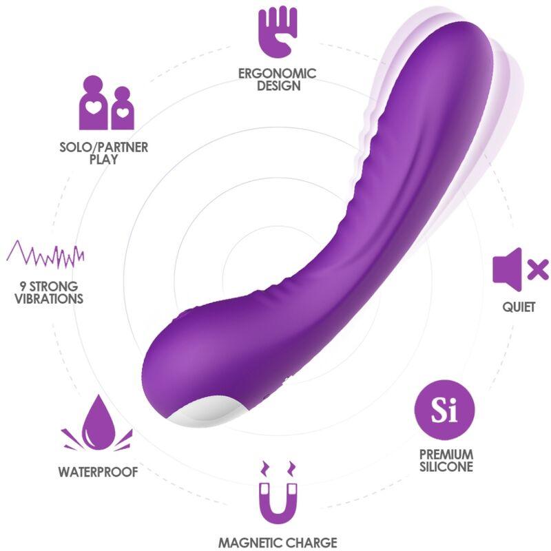 ARMONY VIBRADOR LEGEND SILICONE ROXO