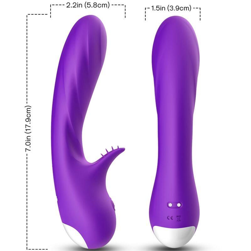 ARMONY VIBRADOR ROMANCE COM ESTIMULADOR ROXO