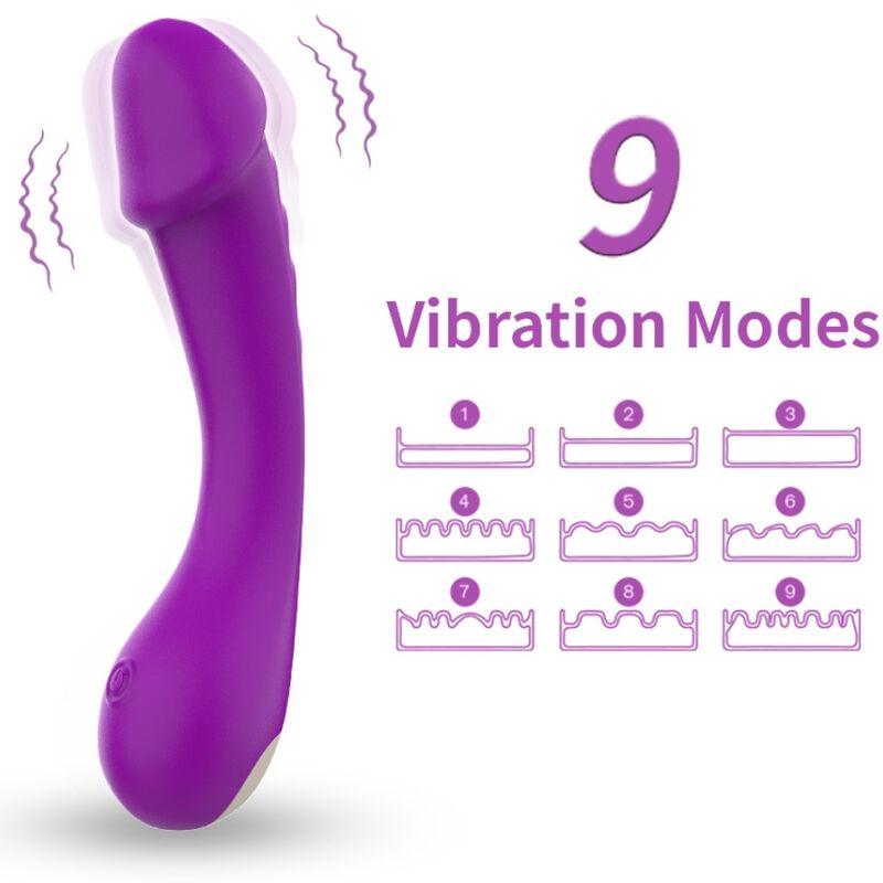 ARMONY DILDO VIBRADOR G SPOT SILICONE ROXO