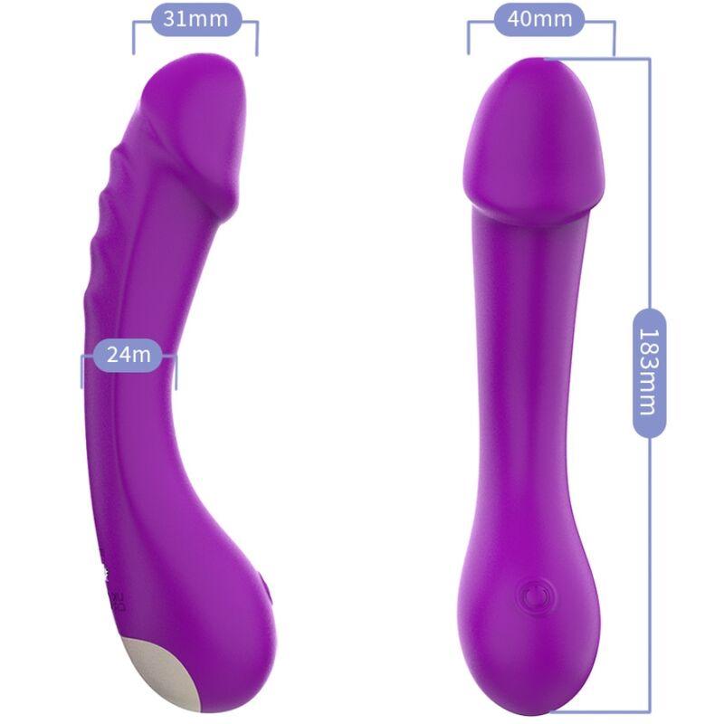 ARMONY DILDO VIBRADOR G SPOT SILICONE ROXO