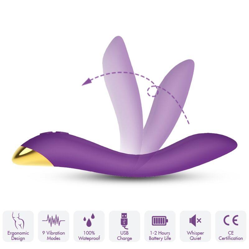 ARMONY FLAMINGO VIBRADOR MULTIPOSICaO ROXO