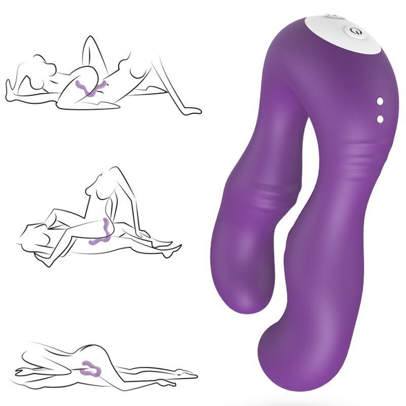 ARMONY VIBRADOR SERAPH DUPLO CONTROLE REMOTO ROXO