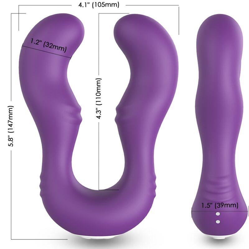 ARMONY VIBRADOR SERAPH DUPLO CONTROLE REMOTO ROXO