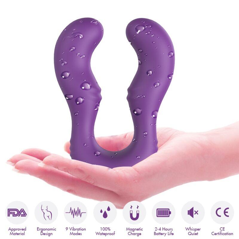 ARMONY VIBRADOR SERAPH DUPLO CONTROLE REMOTO ROXO