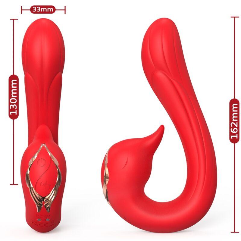 ARMONY VIBRADOR DELFIN MULTIPOSICaO E EFEITO DE CALOR VERMELHO