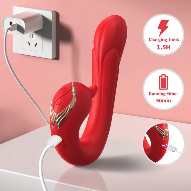 ARMONY VIBRADOR DELFIN MULTIPOSICaO E EFEITO DE CALOR VERMELHO