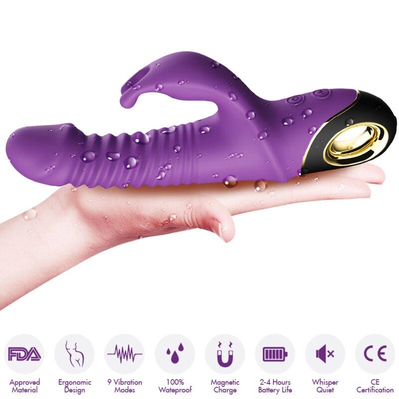 ARMONY ZING DILDO VIBRADOR COELHO ROXO