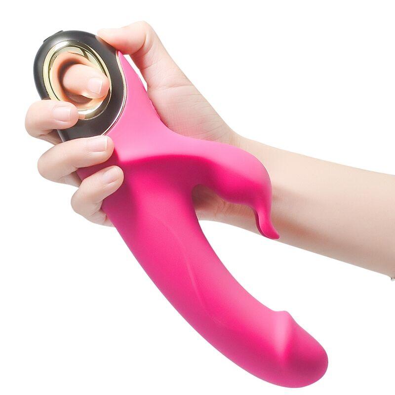 ARMONY METEROR DILDO VIBRADOR COELHO ROTATOR FuCSIA