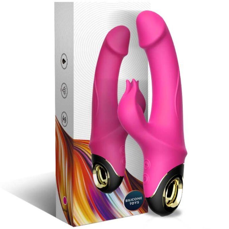 ARMONY METEROR DILDO VIBRADOR COELHO ROTATOR FuCSIA