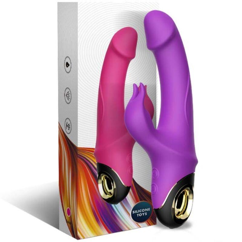 ARMONY METEROR DILDO VIBRADOR COELHO ROTATOR ROXO