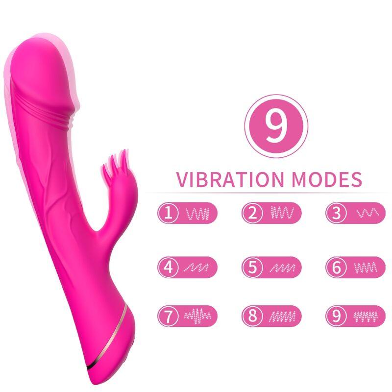 ARMONY DILDO VIBRADOR COELHO SILICONE FuCSIA