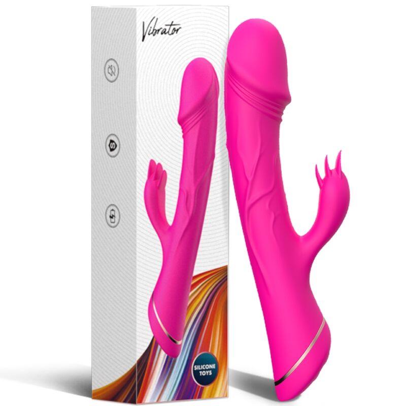 ARMONY DILDO VIBRADOR COELHO SILICONE FuCSIA