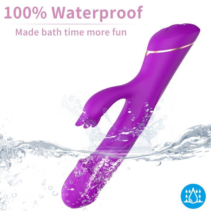 ARMONY DILDO VIBRADOR COELHO SILICONE ROXO