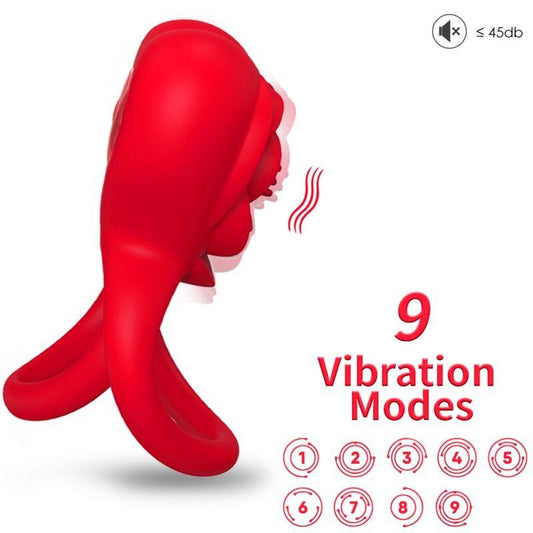 ARMONY ANEL VIBRADOR CORACaO VERMELHO