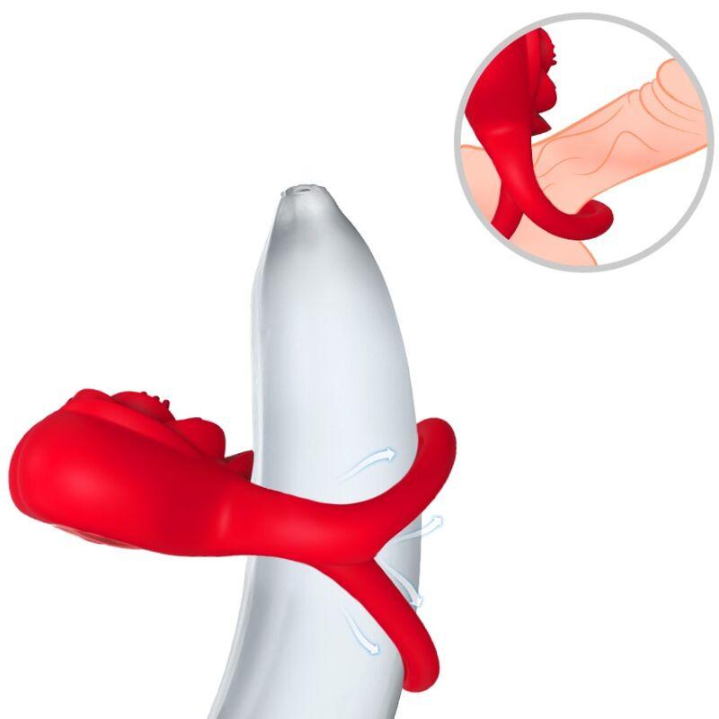 ARMONY ANEL VIBRADOR CORACaO VERMELHO