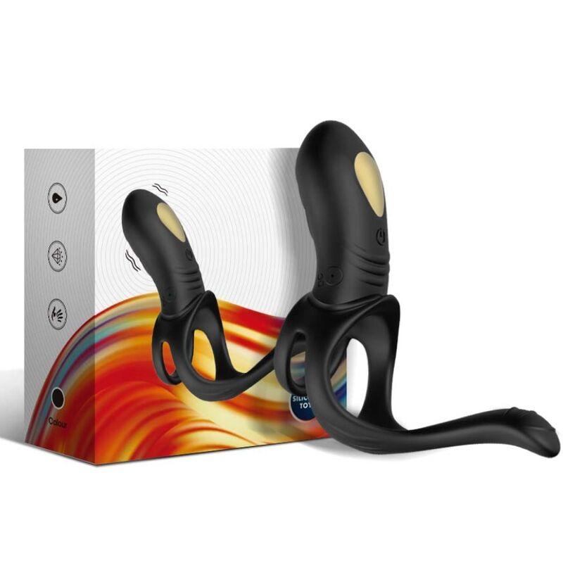 ARMONY JOY JUMPER RING VIBRADOR PARA CASAIS E PLUG ANAL PRETO