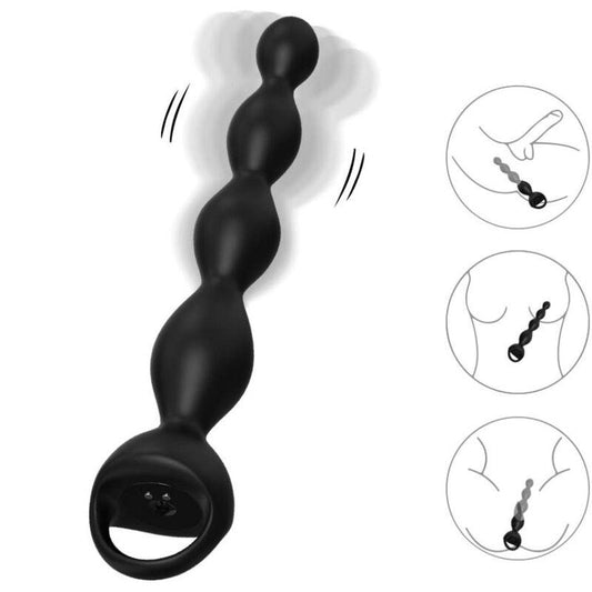 ARMONY PLUG ANAL DE DEDO VIBRADOR PRETO