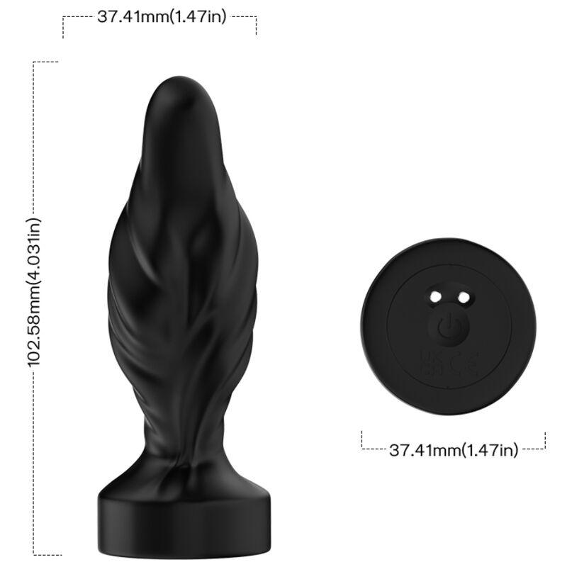 ARMONY VIBRADOR E PLUG ANAL CONTROLE REMOTO PRETO