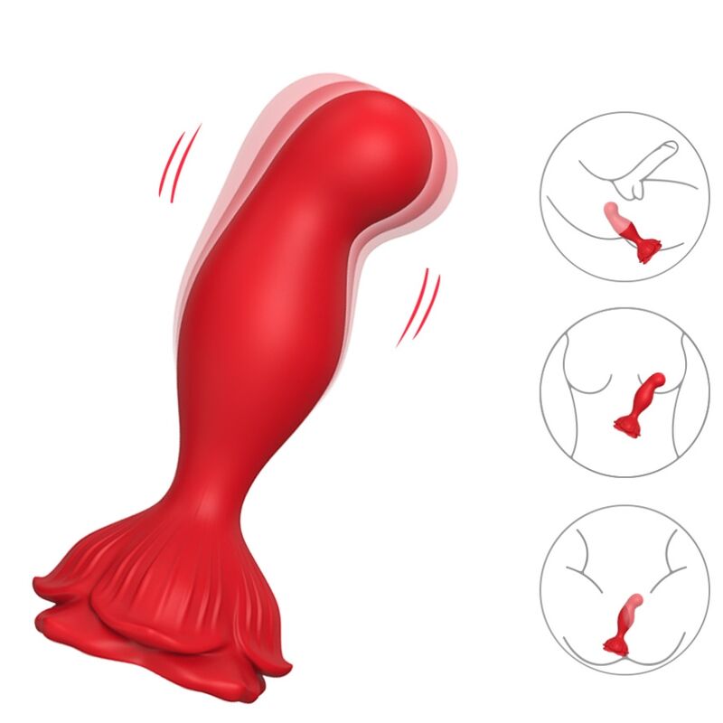 ARMONY VIBRADOR ROSA E PLUG ANAL CONTROLE REMOTO VERMELHO