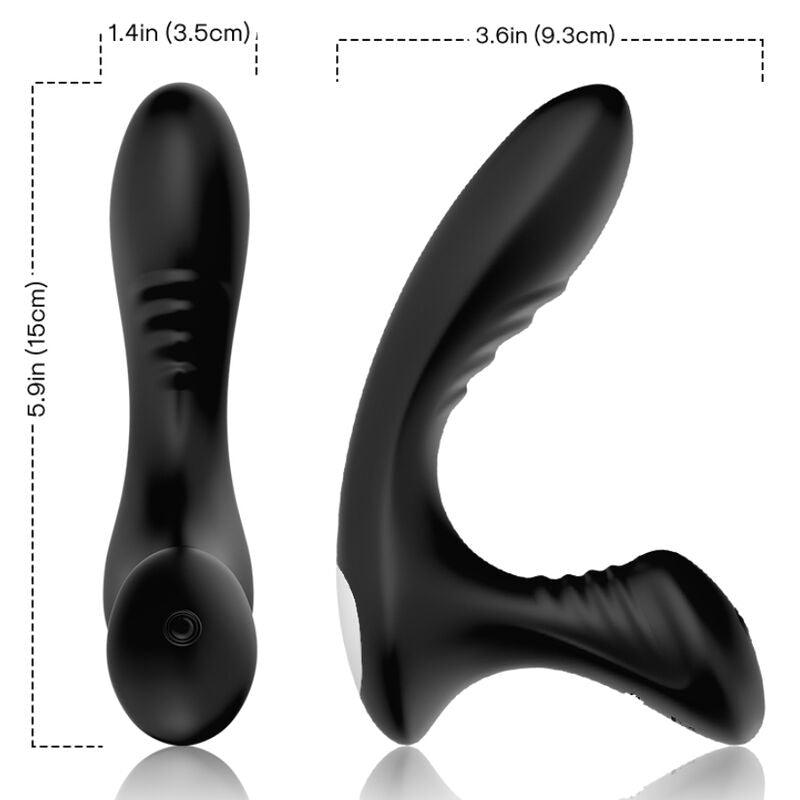 ARMONY STORM VIBRADOR ANAL PRoSTATA E PLUG CONTROLE REMOTO PRETO