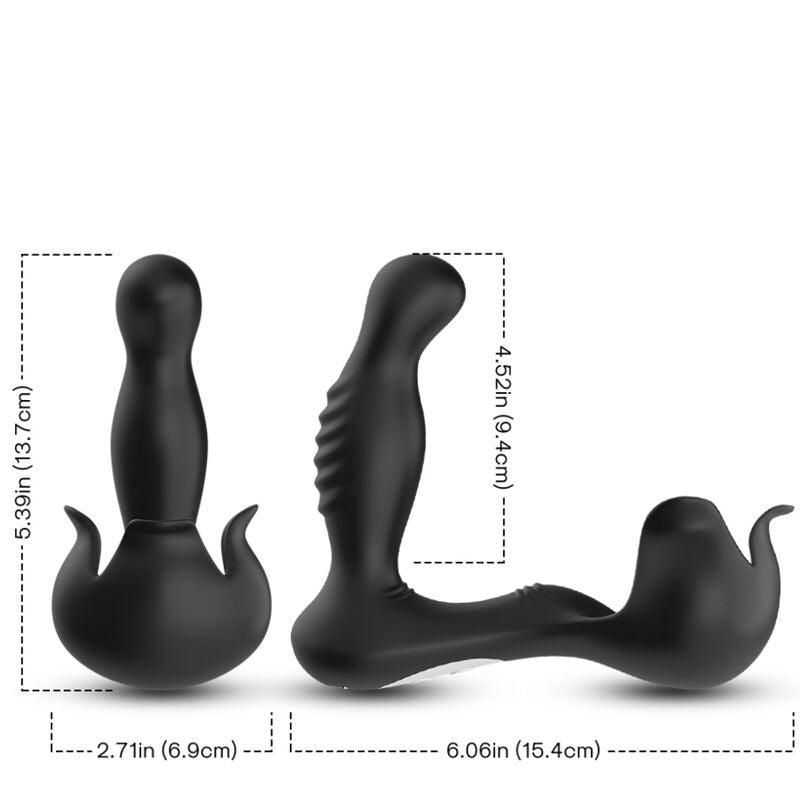 ARMONY VIBRADOR SURROUND ANAL E ESTIMULADOR TESTICULOS CONTROLE REMOTO PRETO