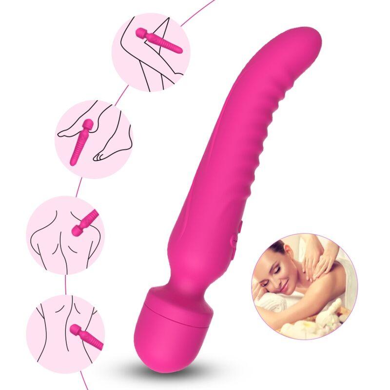 ARMONY MASSAGER MISSaO E VIBRADOR EFEITO DE CALOR FuCSIA